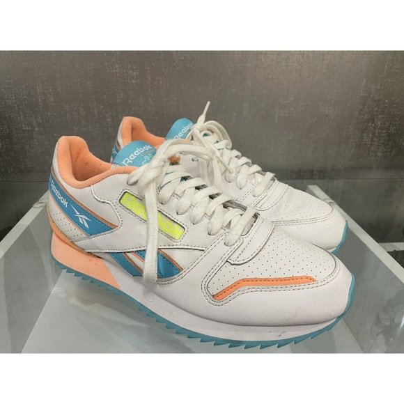 Reebok Classic Retro Multi-Color Leather Ripple Sneakers Men's Size: 8 (Z5) - Picture 1 of 8